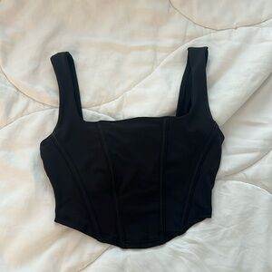 Fashion Nova Cropped Corset Tank